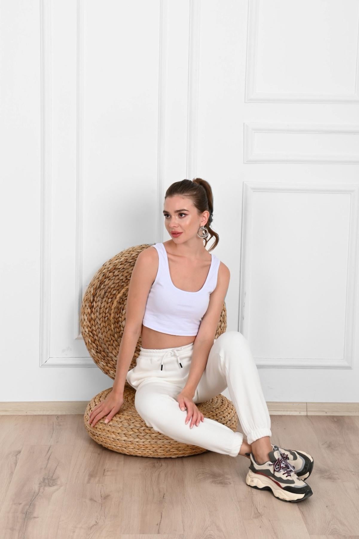 Kadın Üç İplik Jogger Eşofman Altı 6123-23