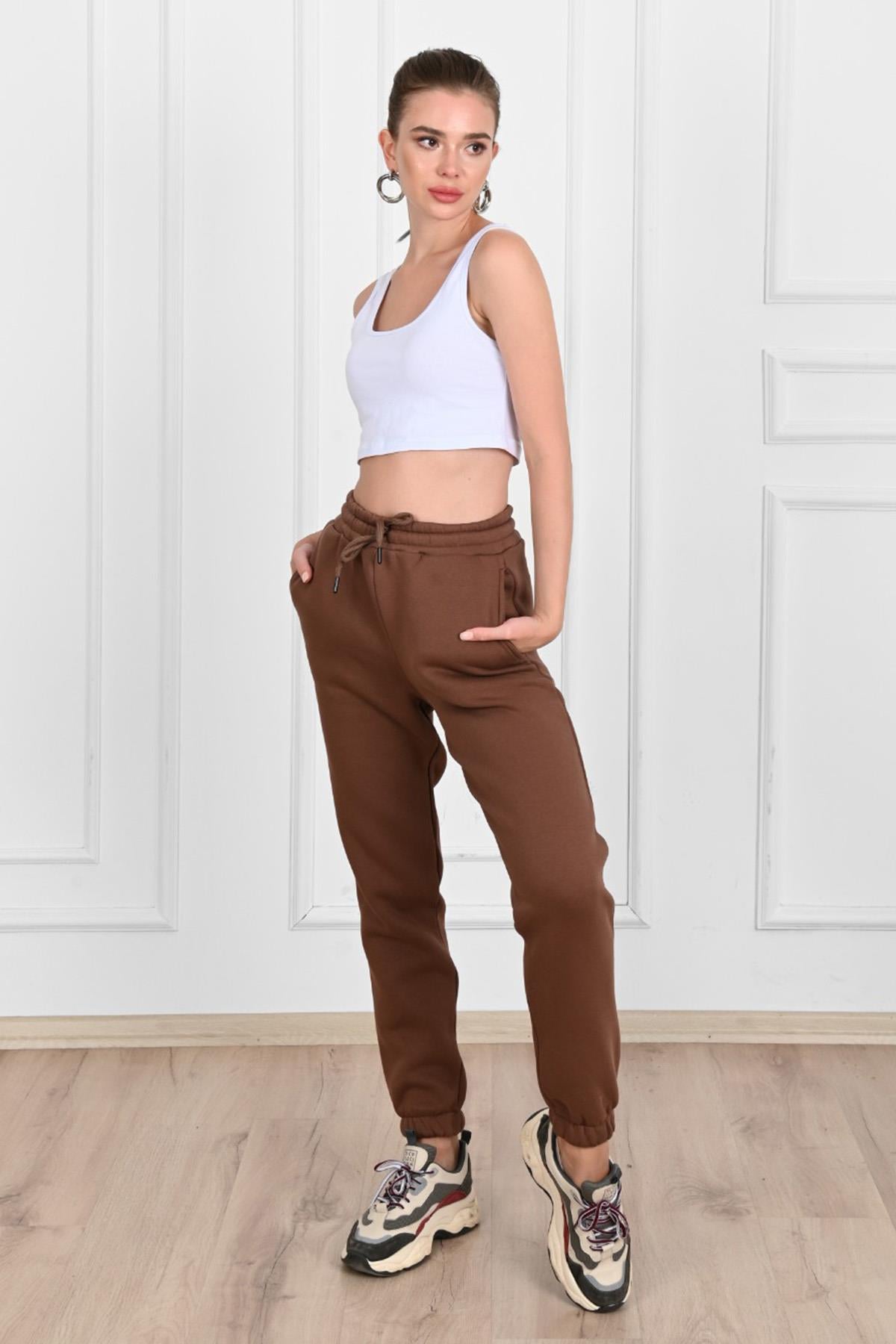Kadın Üç İplik Jogger Eşofman Altı 6123-23
