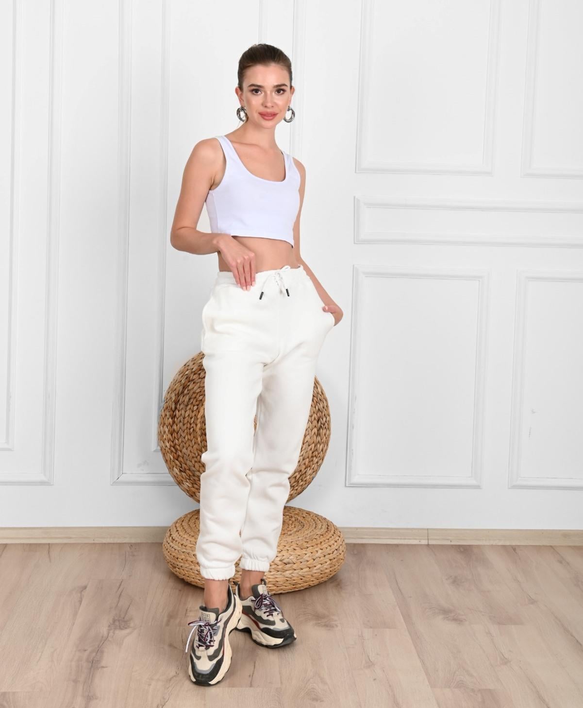 Kadın Üç İplik Jogger Eşofman Altı 6123-23