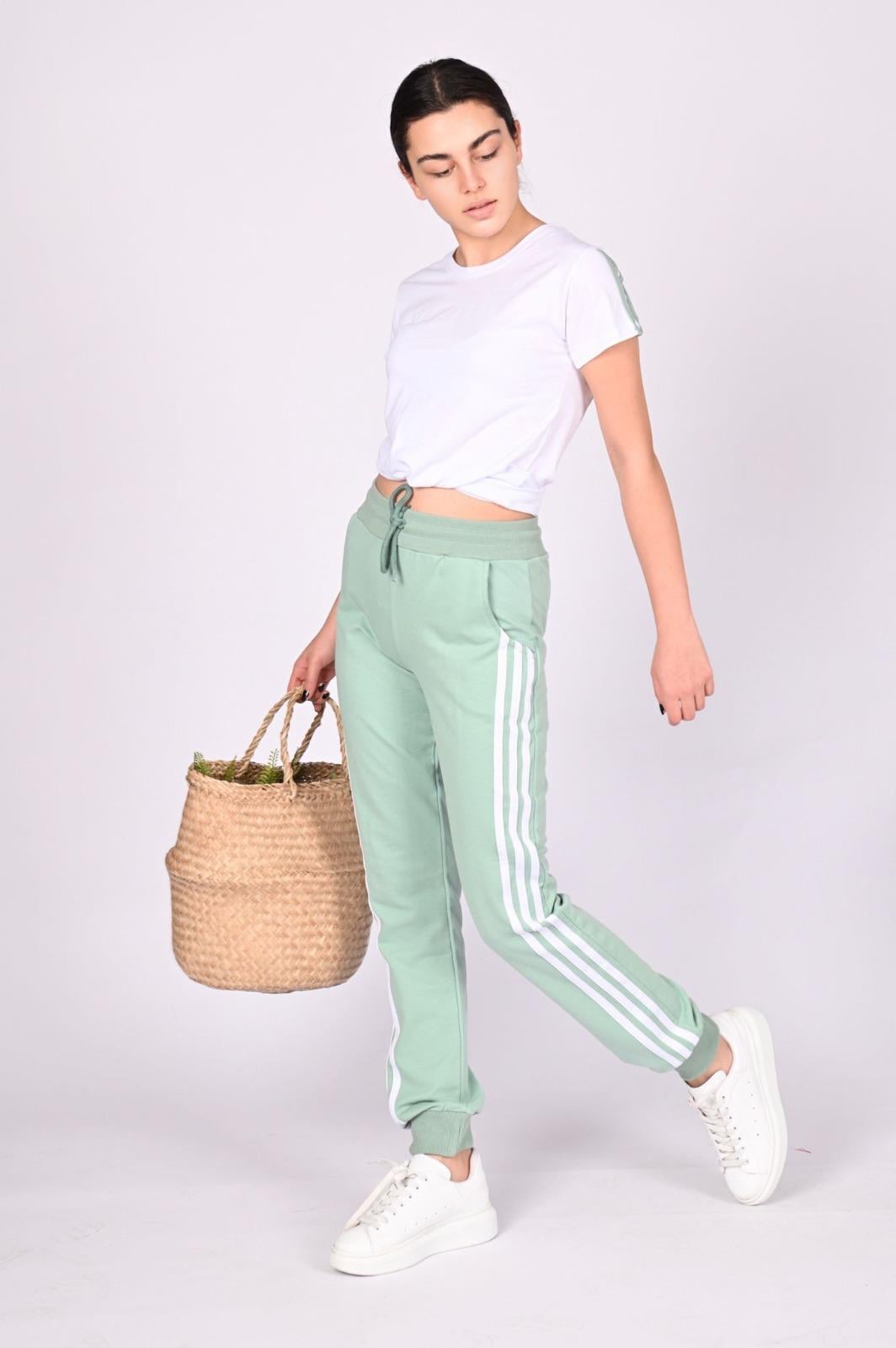 Kadın Üç Şeritli Eşofman Takımı (9864)