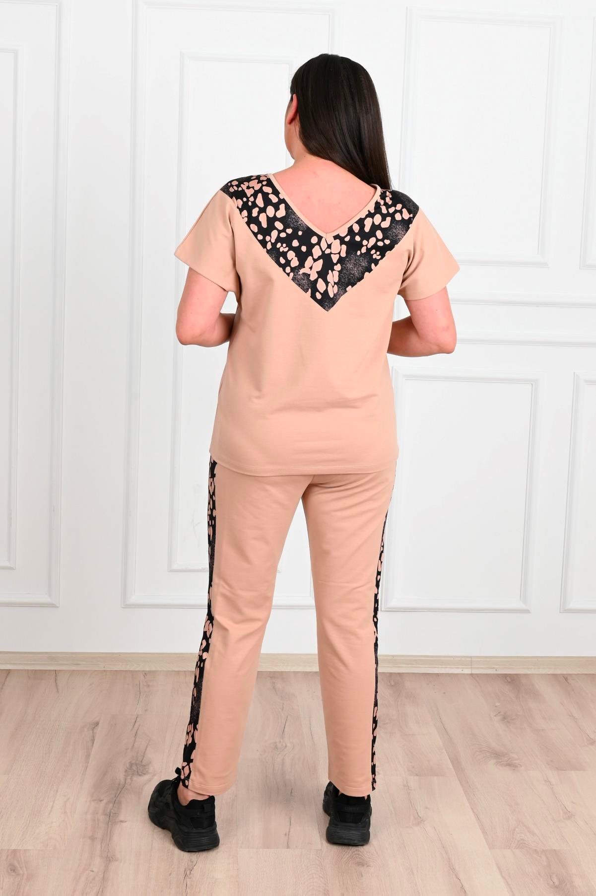 Leopar Cep Detaylı Eşofman Takımı 3315-22