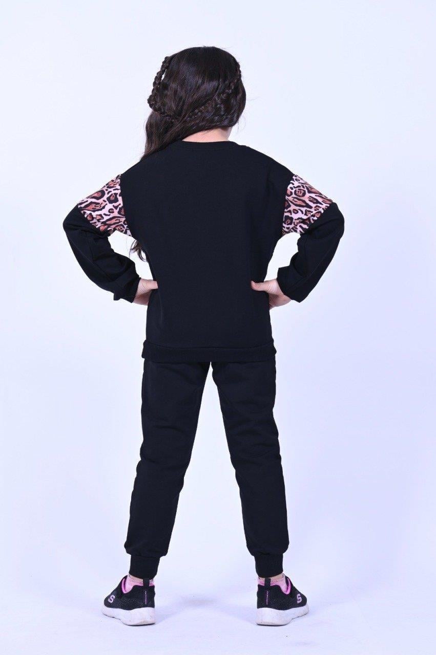 Leopar Detay Çocuk Eşofman Takımı 9567