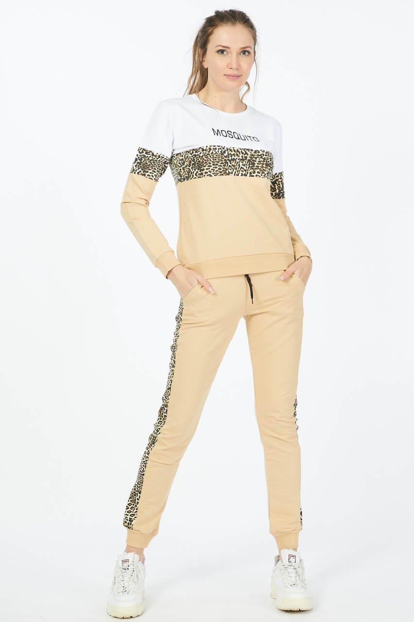 Leopar Detaylı Baskılı Eşofman Takımı 8751