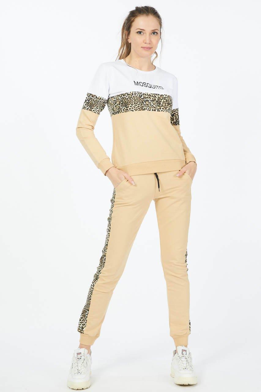 Leopar Detaylı Baskılı Eşofman Takımı 8751