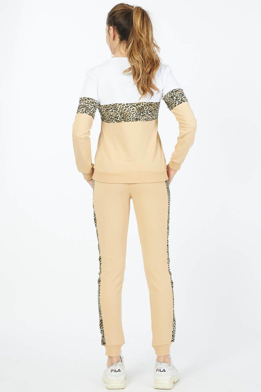 Leopar Detaylı Baskılı Eşofman Takımı 8751