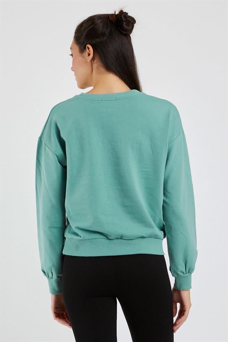 Magical Nakışlı Püsküllü Uzun Kollu Sweat 9099-1