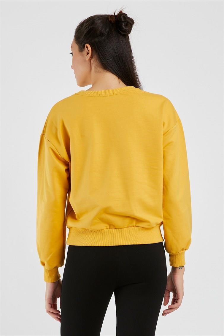 Magical Nakışlı Püsküllü Uzun Kollu Sweat 9099-1