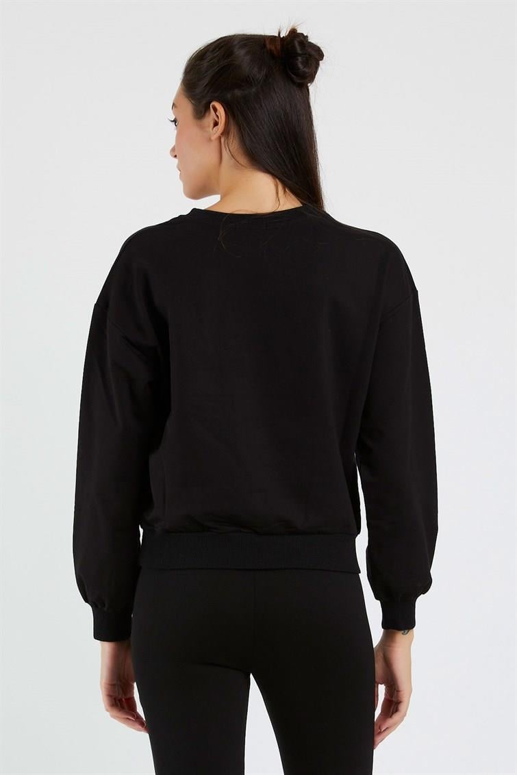 Magical Nakışlı Püsküllü Uzun Kollu Sweat 9099-1