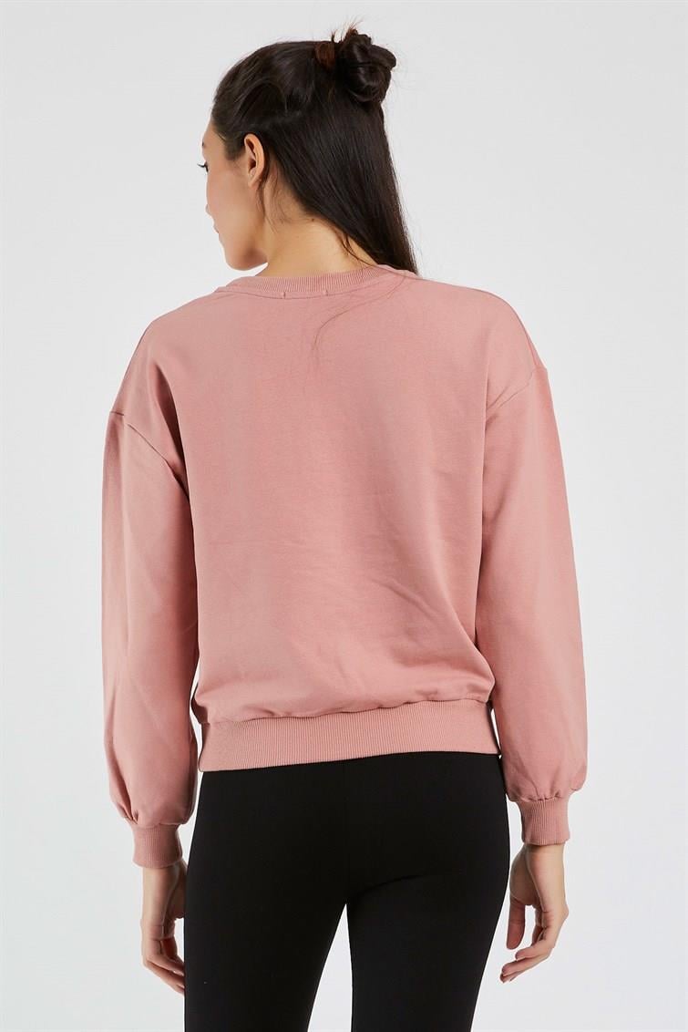 Magical Nakışlı Püsküllü Uzun Kollu Sweat 9099-1