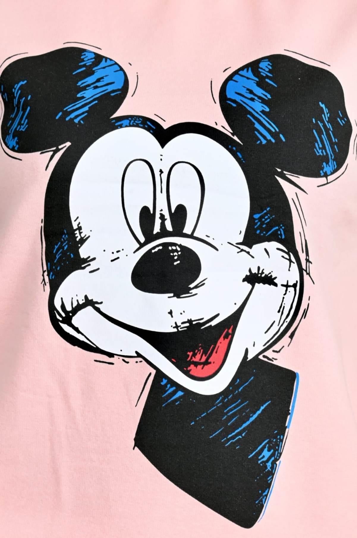 Micky Mouse Baskılı Kısa Kollu Eşofman Takımı 8979
