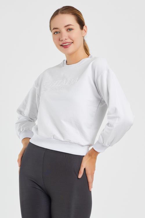 Nakış Baskılı Sweat 9093