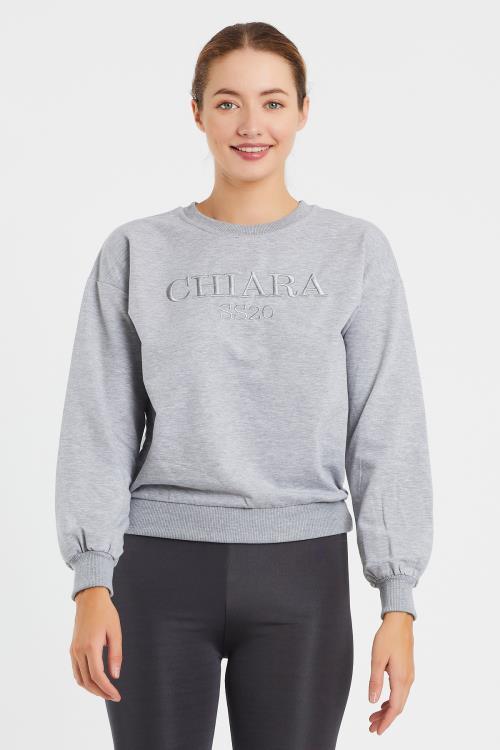 Nakış Baskılı Sweat 9093