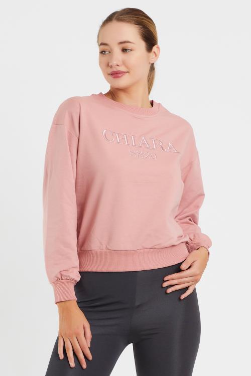 Nakış Baskılı Sweat 9093