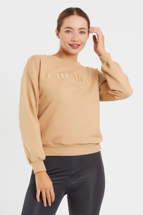 Nakış Baskılı Sweat 9093
