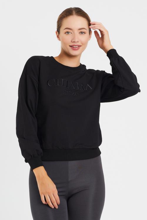 Nakış Baskılı Sweat 9093
