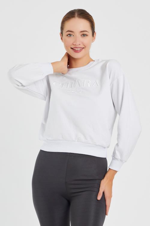 Nakış Baskılı Sweat 9093