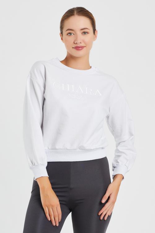Nakış Baskılı Sweat 9093