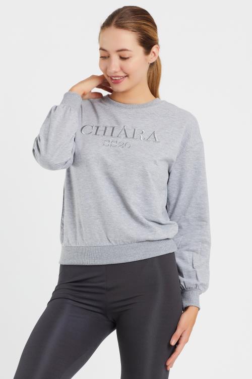 Nakış Baskılı Sweat 9093