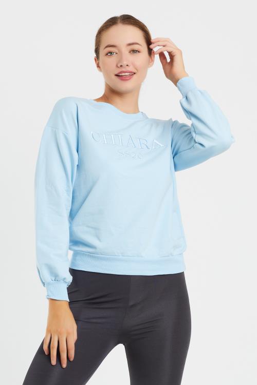 Nakış Baskılı Sweat 9093