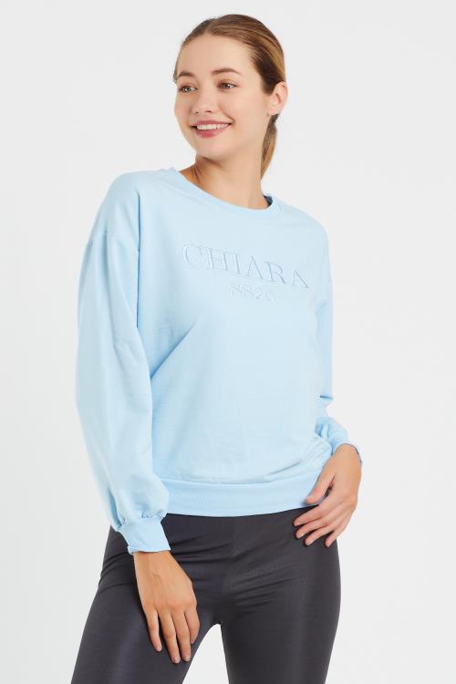 Nakış Baskılı Sweat 9093