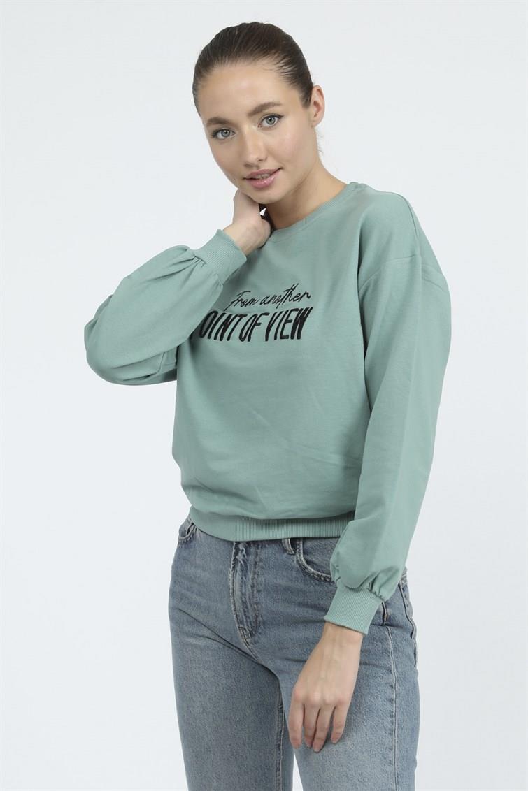 Nakış Baskılı Sweat 9099-5