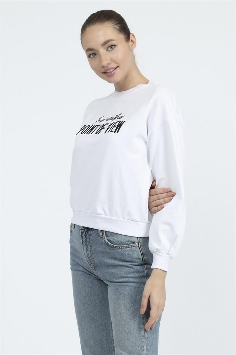 Nakış Baskılı Sweat 9099-5