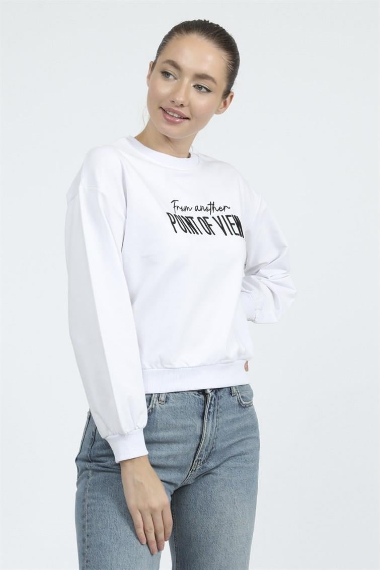 Nakış Baskılı Sweat 9099-5