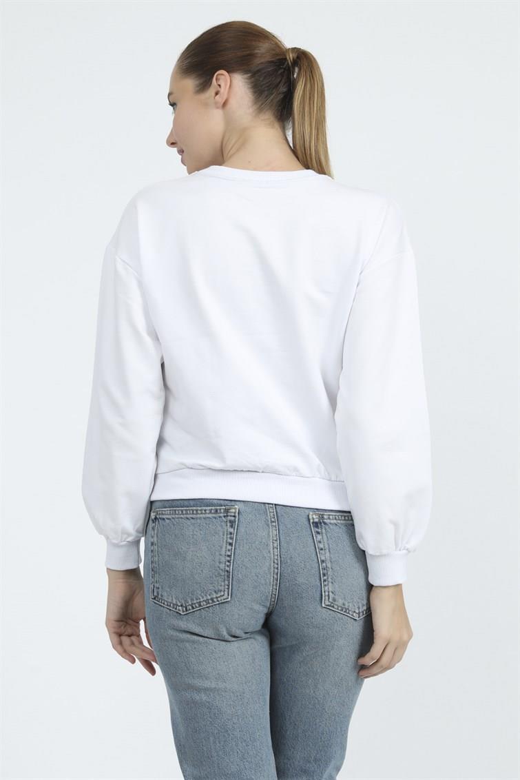 Nakış Baskılı Sweat 9099-5