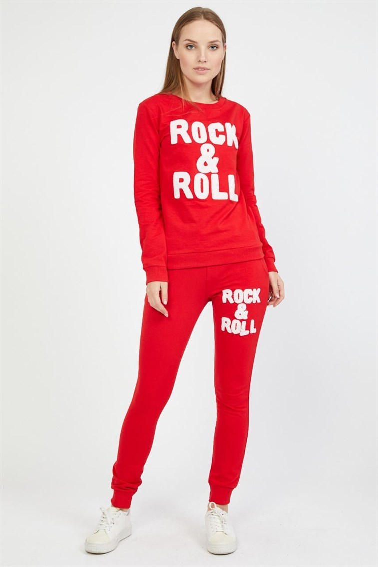 Rock&Roll Baskılı Eşofman Takımı