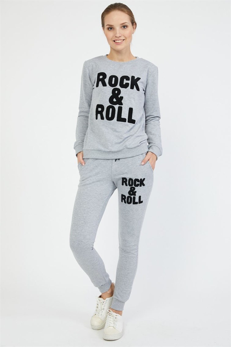 Rock&Roll Baskılı Eşofman Takımı