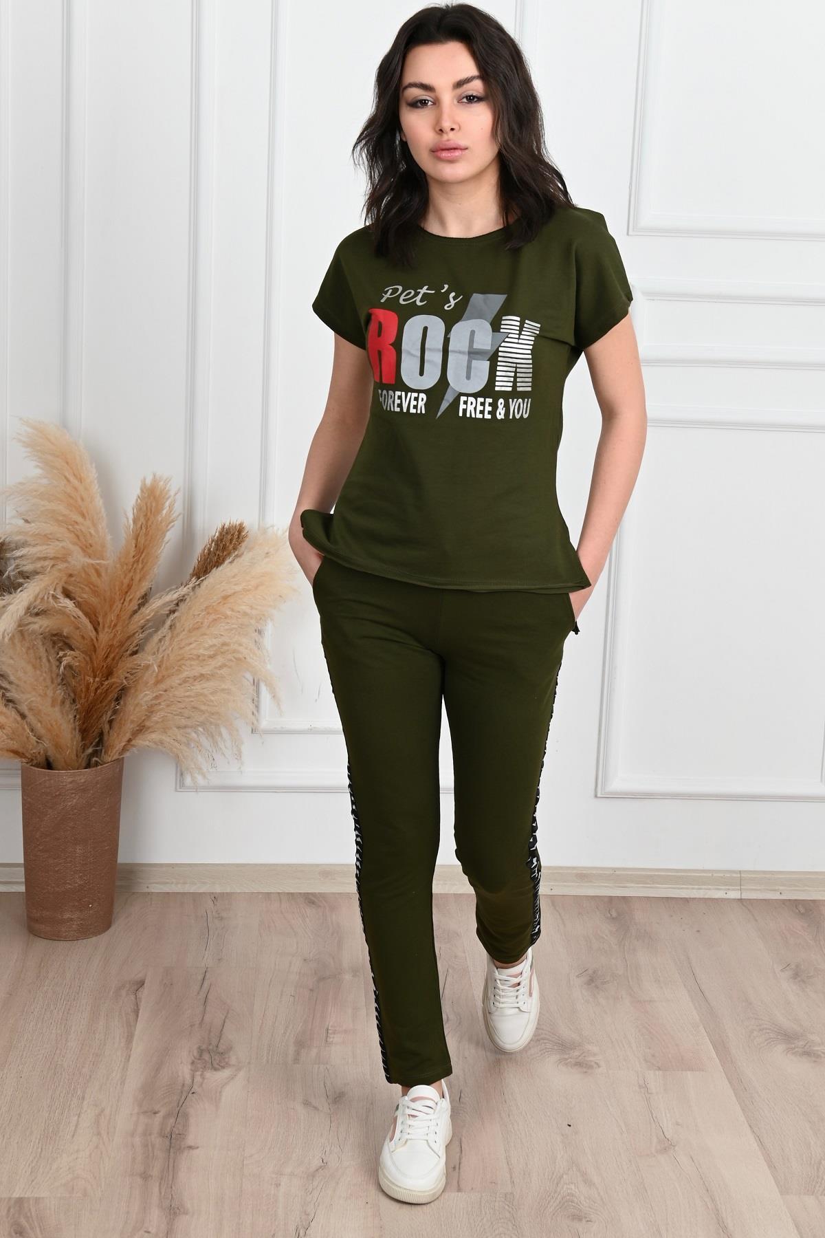 Yazı Baskılı Eşofman Takımı 8248