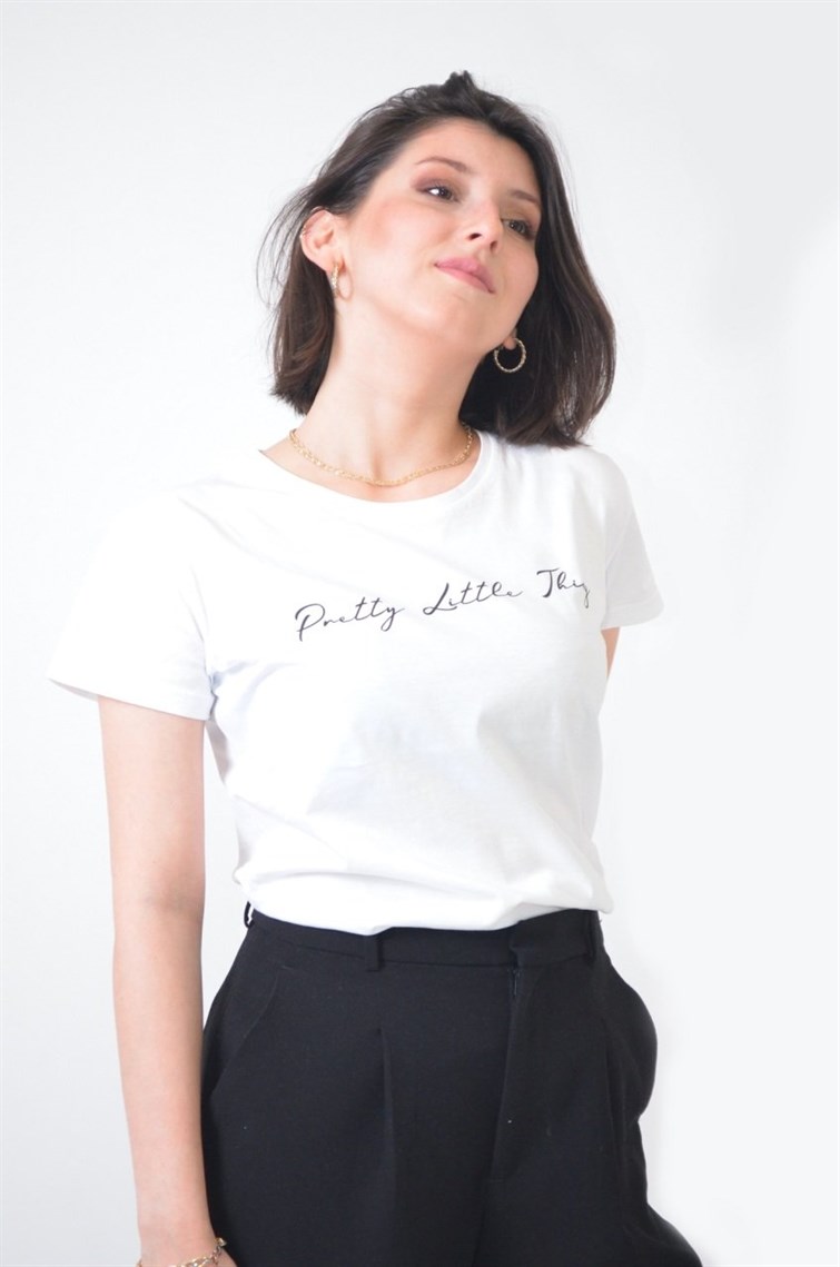Yazı Baskılı T-Shirt