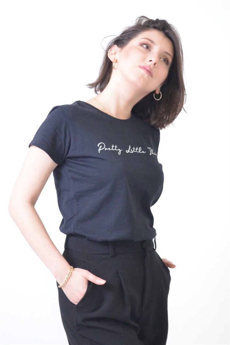 Yazı Baskılı T-Shirt