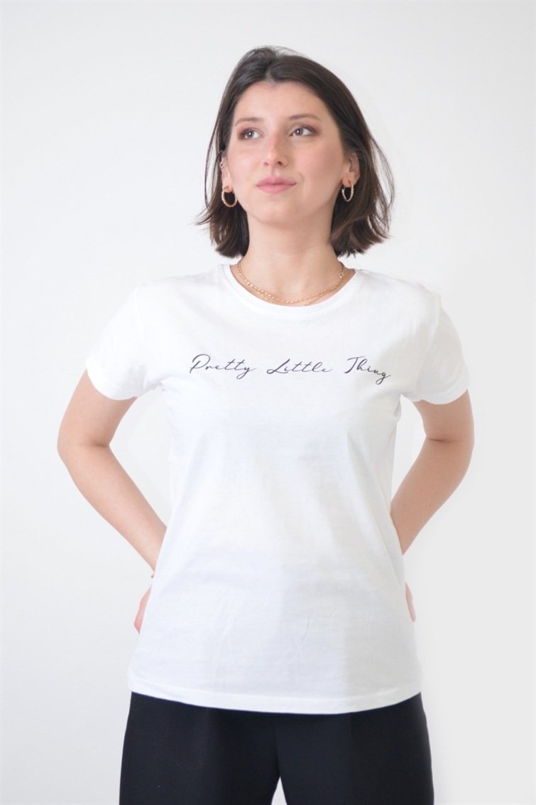 Yazı Baskılı T-Shirt