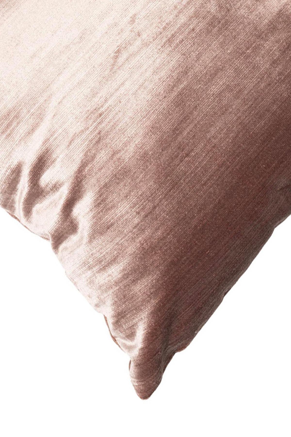 Kadife 43*43 cm Kırlent Kılıfı Pudra