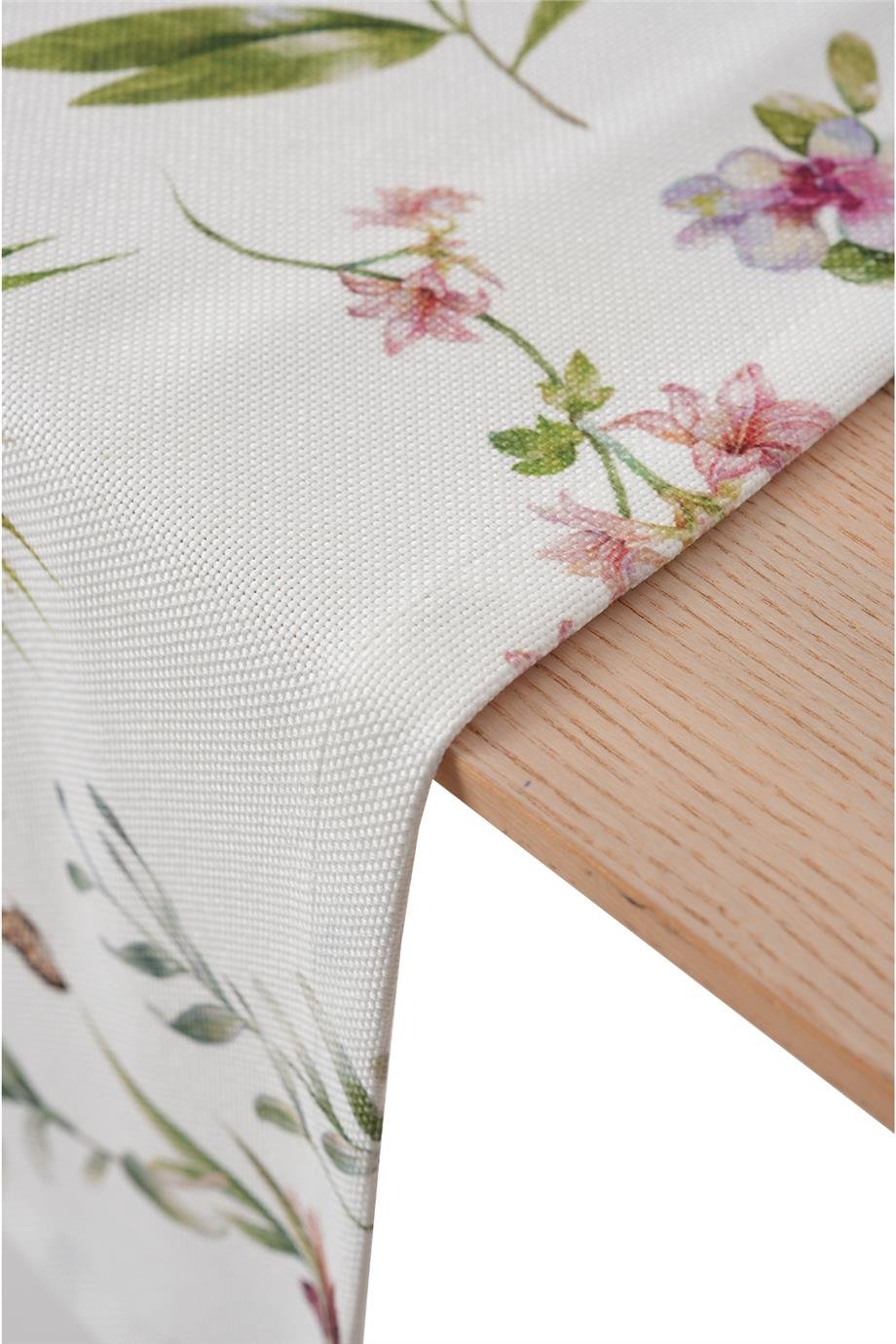 Multi Flower Çiçek Detaylı Renkli Masa Bandı