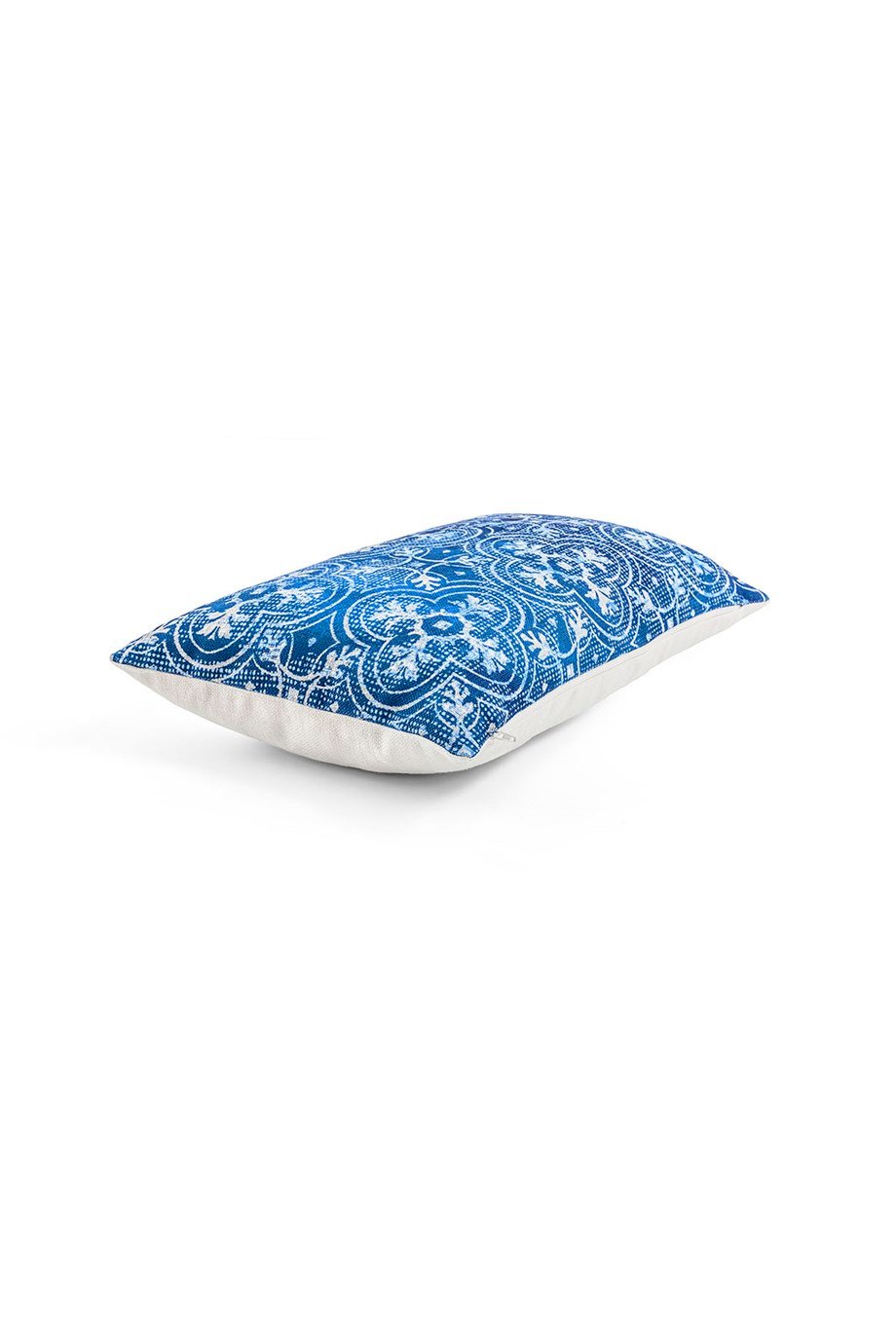 Polyester Dijital Batik Çini Desen Baskılı Dikdörgen Kırlent Kılıfı