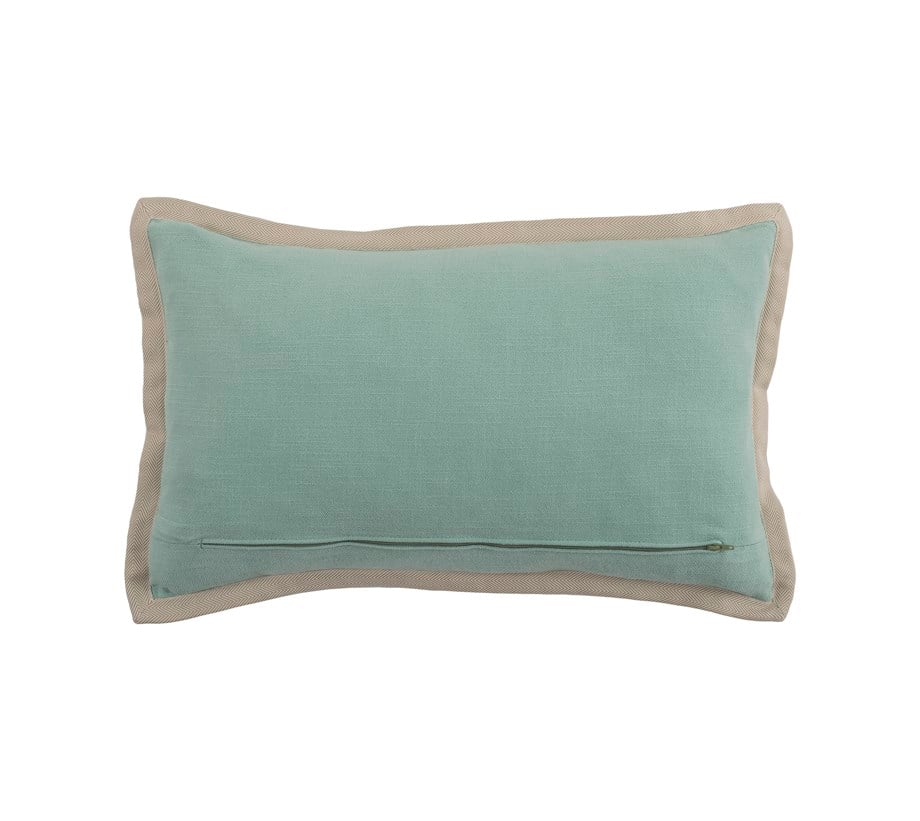 Vanelli Home Bej Biyeli Aqua Keten Dikdörtgen Kırlent Kılıfı