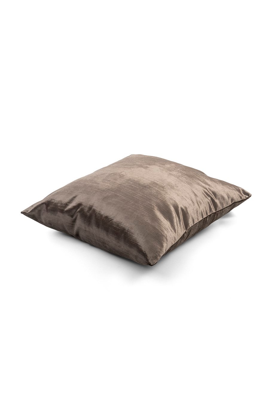 Vanelli Home Düz Parlak Kadife koyu Vizon Renkli Kare Kırlent Kılıfı CVICM1C00X00001001-0041
