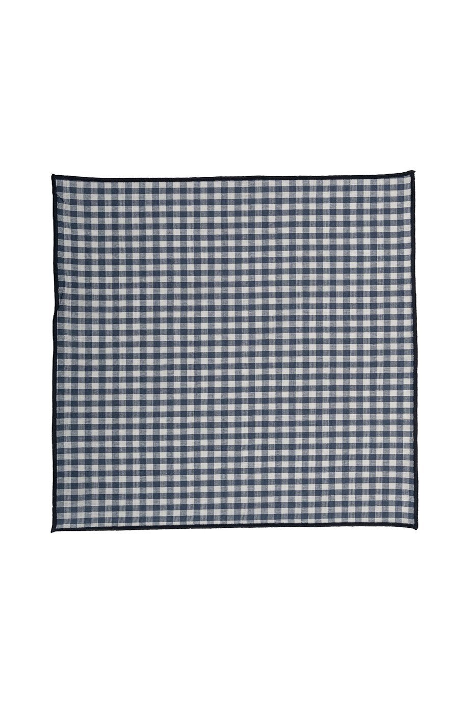 Vanelli Home Lacivert Overloklu Mavi Pötikareli 4 Lü Peçete Seti CVICD1C23JL9271001-0002