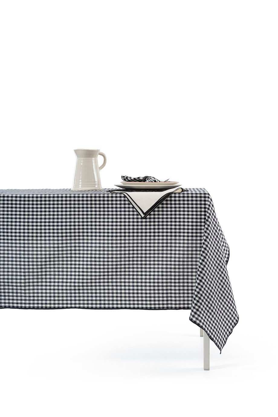 Vanelli Home Sİyah Ekoseli 150x250 Masa Örtüsü CVICA1C23JL9271001-0003