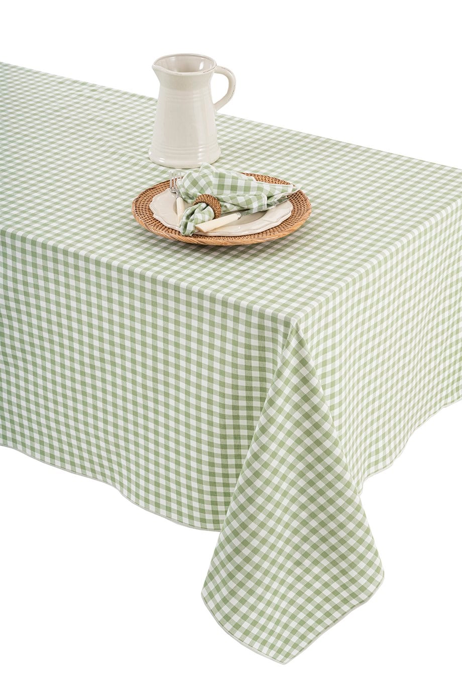 Vanelli Home Yeşil Ekoseli 4 Lü Peçete Seti CVICD1C23JD9581001-0005