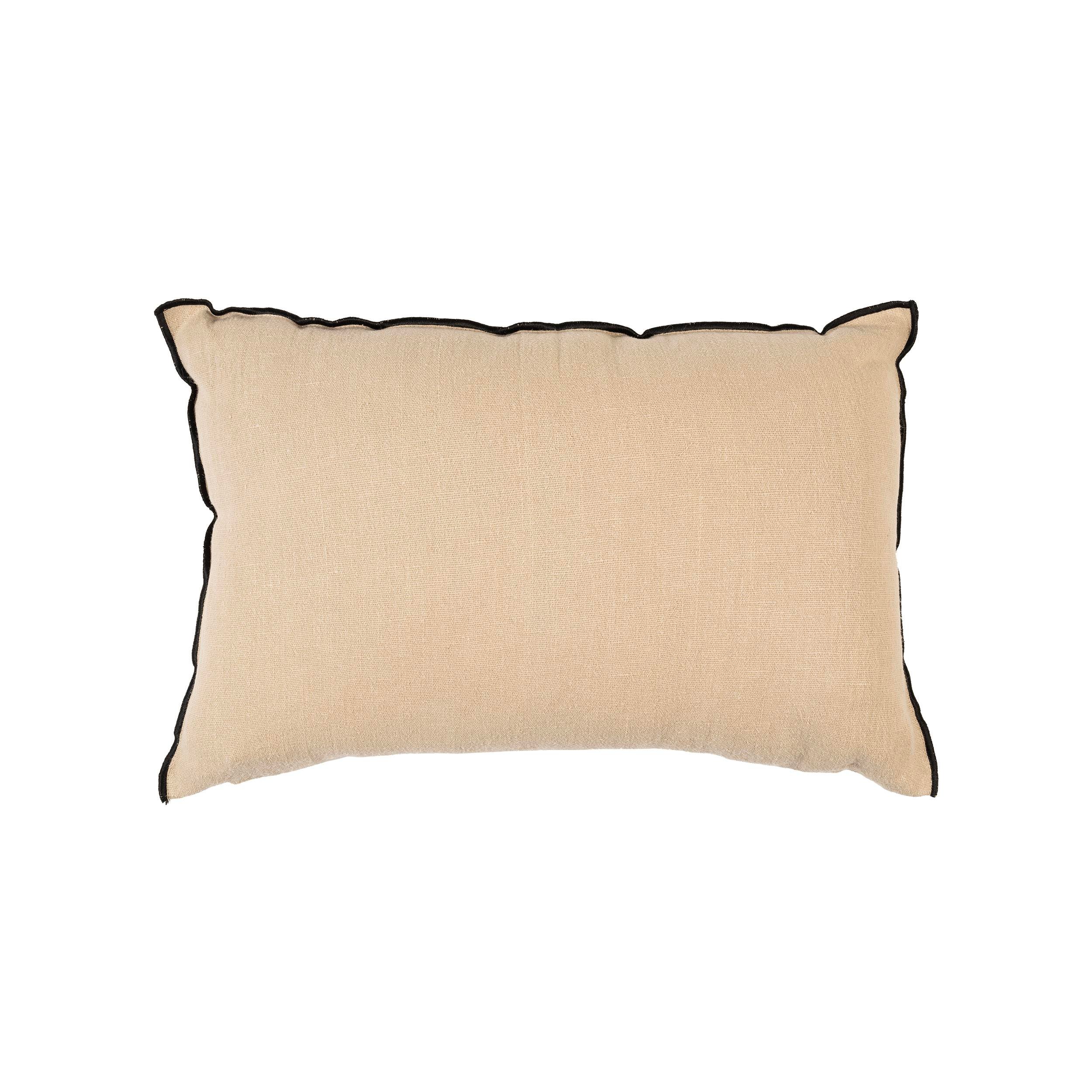 Wash Keten 35*55 cm Kırlent Kılıfı Bej
