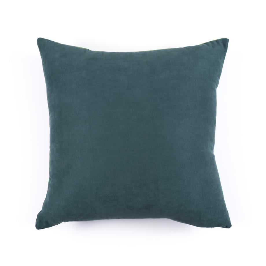 Yeşil Sulu Boya Efektli Kadife 50x50 Kare Kırlent Kılıfı CVICM1C31DM4121001-0004