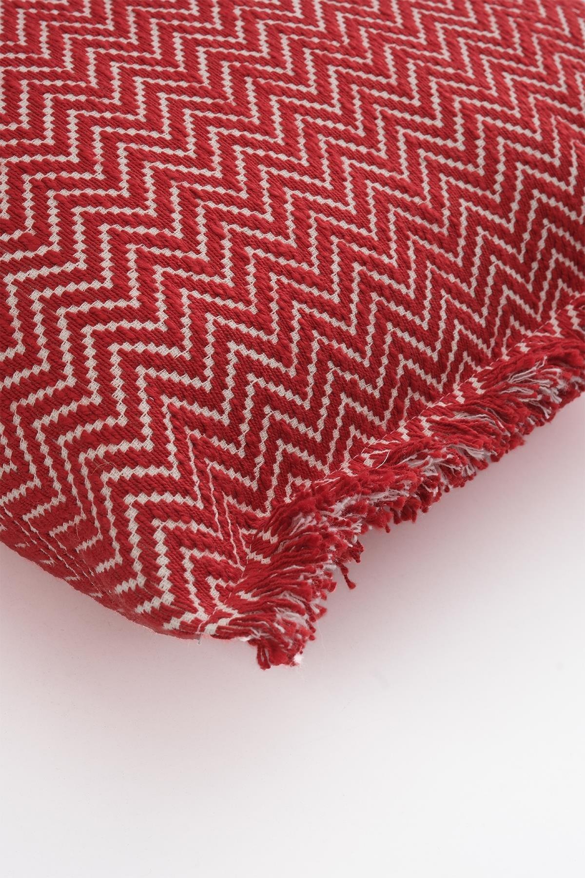 Yılbaşı Zigzag Desenli Temalı Kırlent Kılıfı 