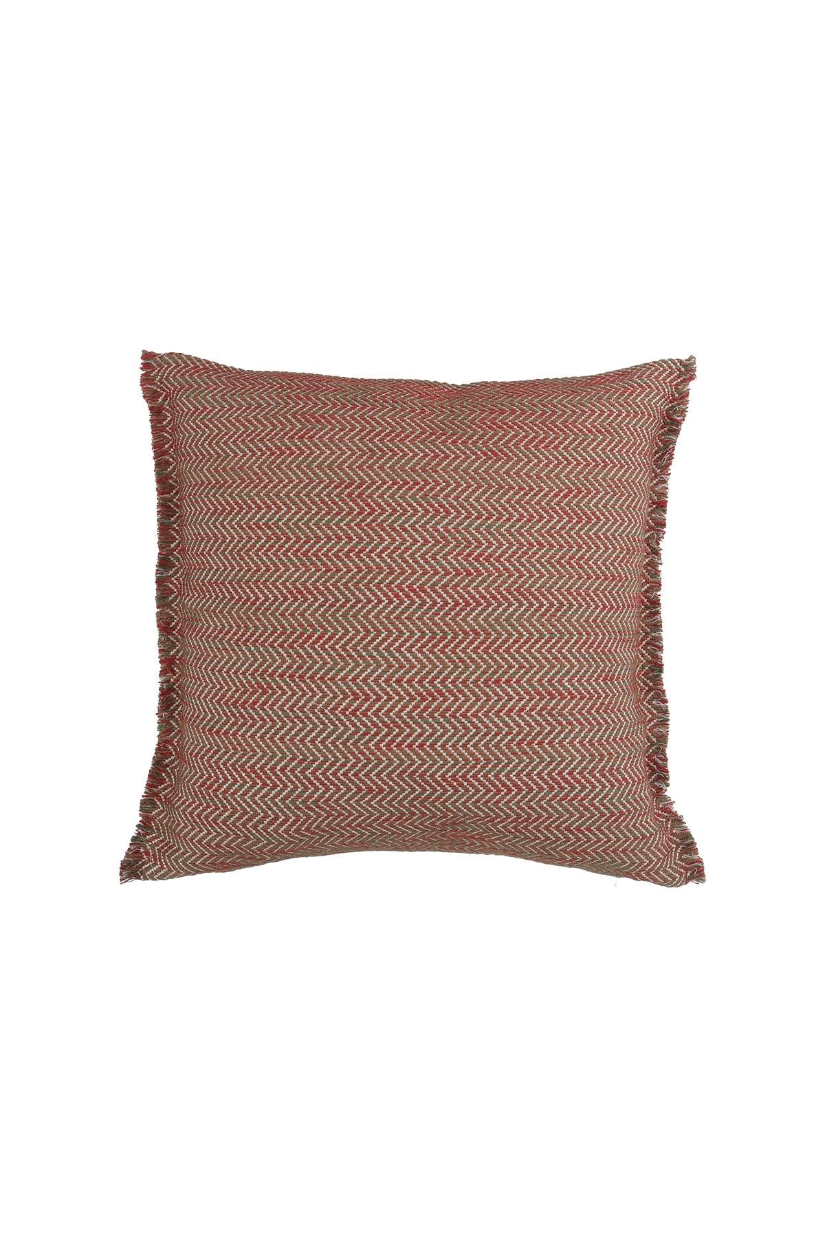 Zigzag Desenli Yılbaşı Temalı Kırlent Kılıfı 