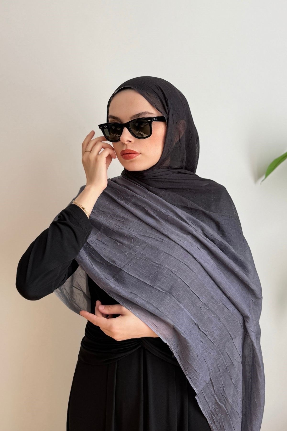01 SİYAH COLOR BLUSH ŞAL