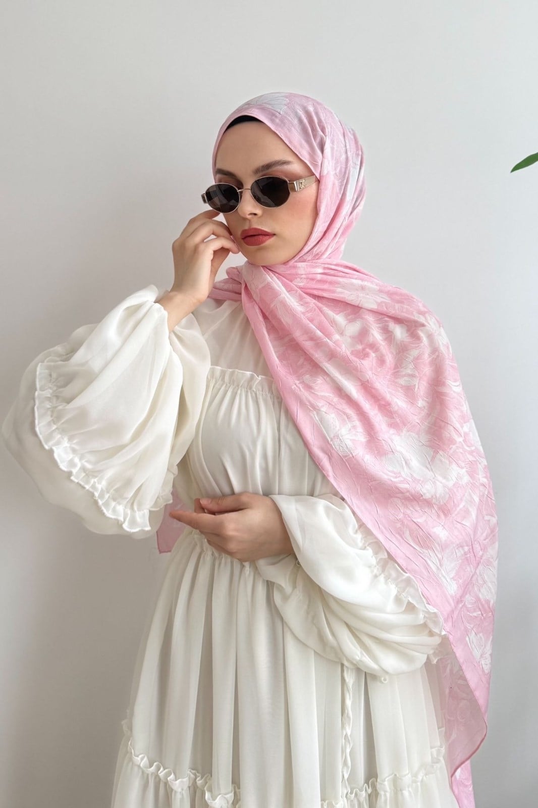 07 PEMBE PRETTY ŞAL