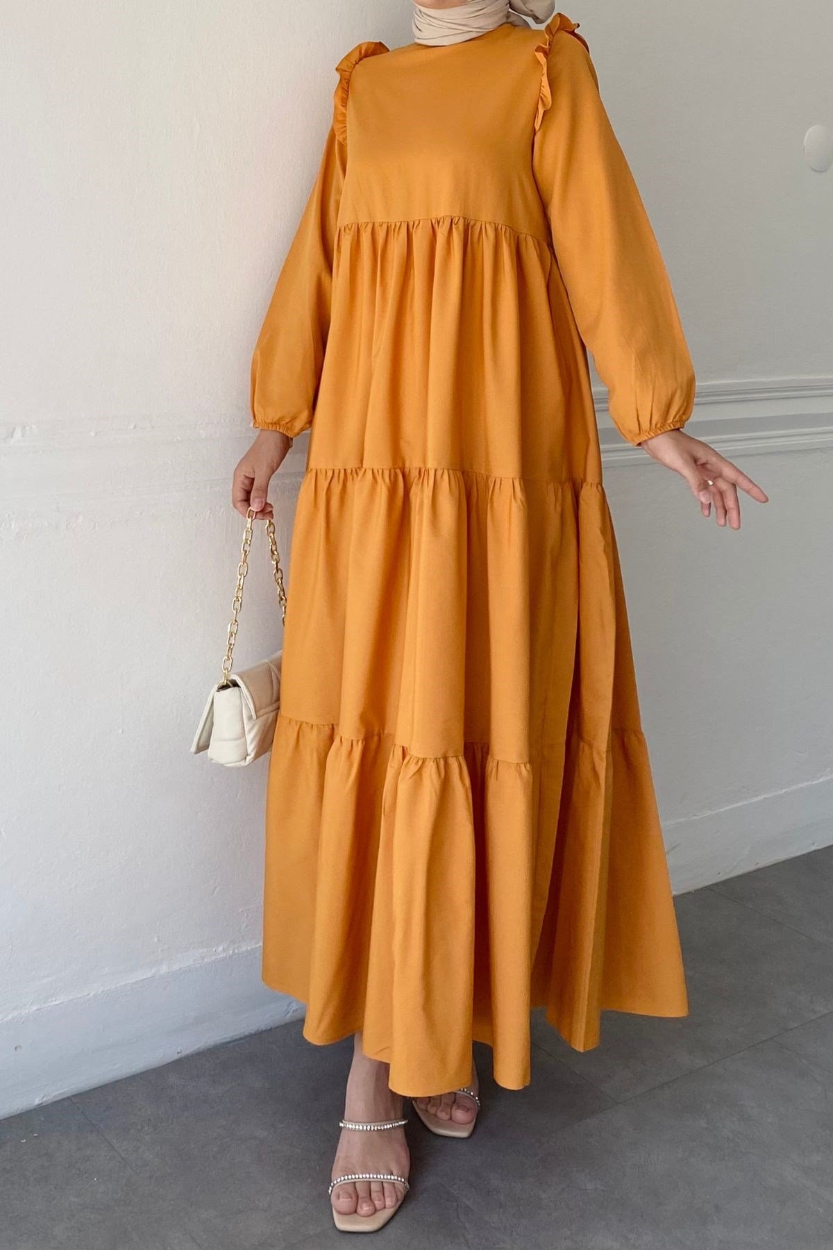 ALİS MANGO KAT KAT ELBİSE