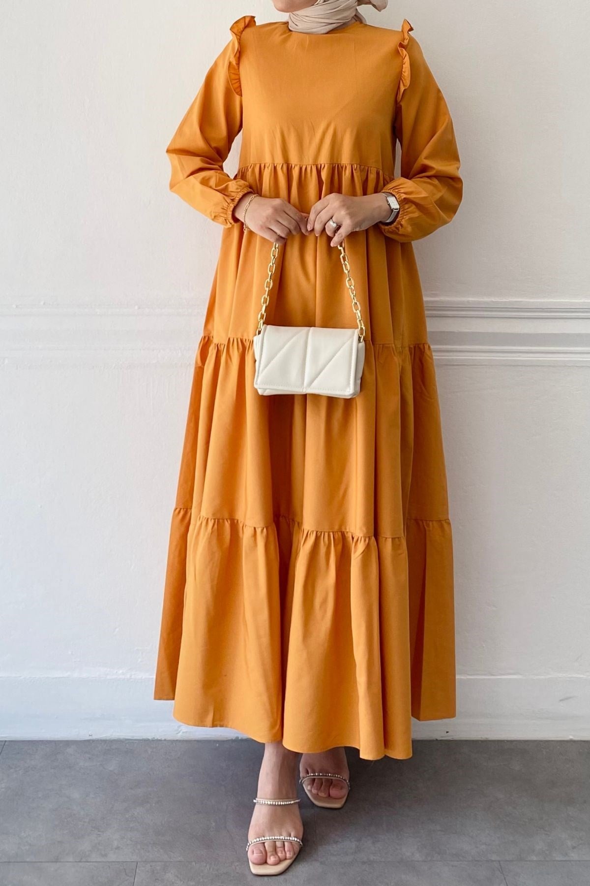 ALİS MANGO KAT KAT ELBİSE